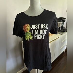 New Funny Cruise Airport Vacation Upside Down Pineapple Shirt size medium